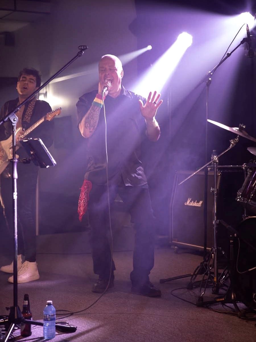 Mostly Hip singer on stage