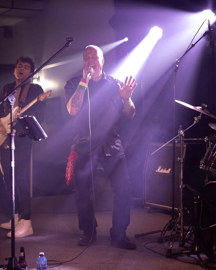 Mostly Hip singer performing live